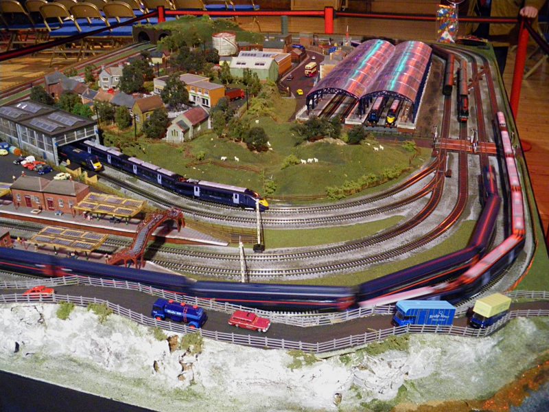 The Hornby railway layout