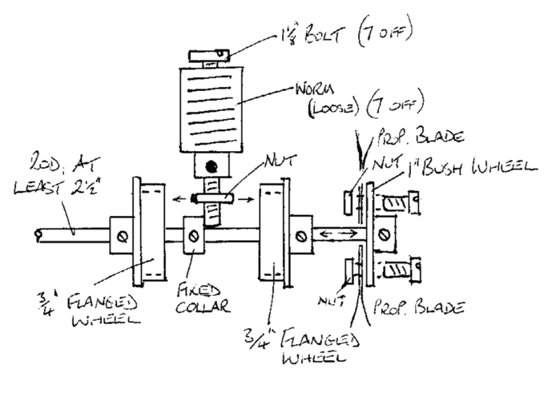 Figure 1: 7 Cylinder Rotary Engine — side elevation