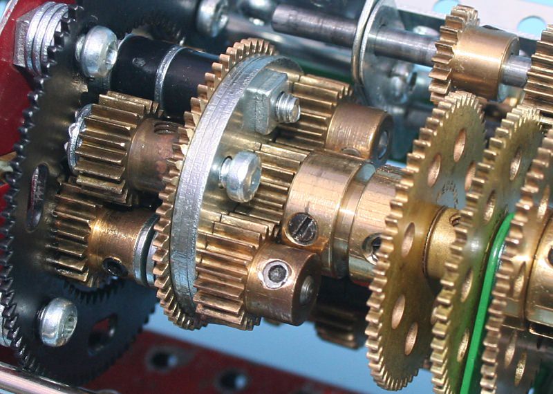 Figure 11: Close-up of ‘compact’ Ravigneaux gearset