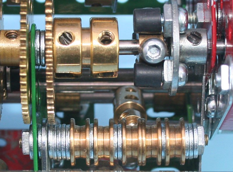 Figure 12: Detail of detent rail — 1st gear position