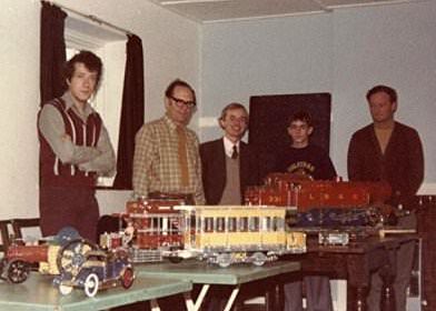 Peter Clay, Geoff Davison, Adrian Ashford, Richard Greenshields and Charles Yearsley at our second meeting on 16th October 1976