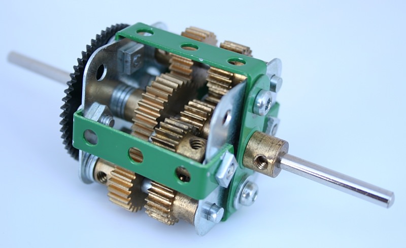 Figure 10.2: A square section Meccano torque proportioning differential