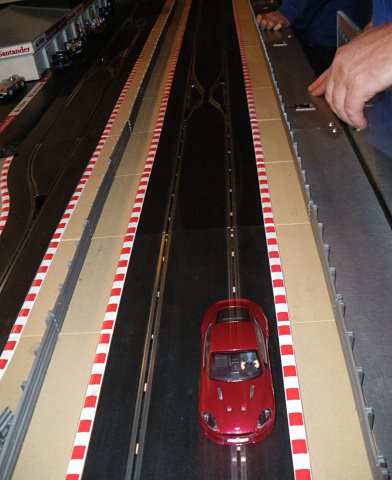 The Scalextric racing track