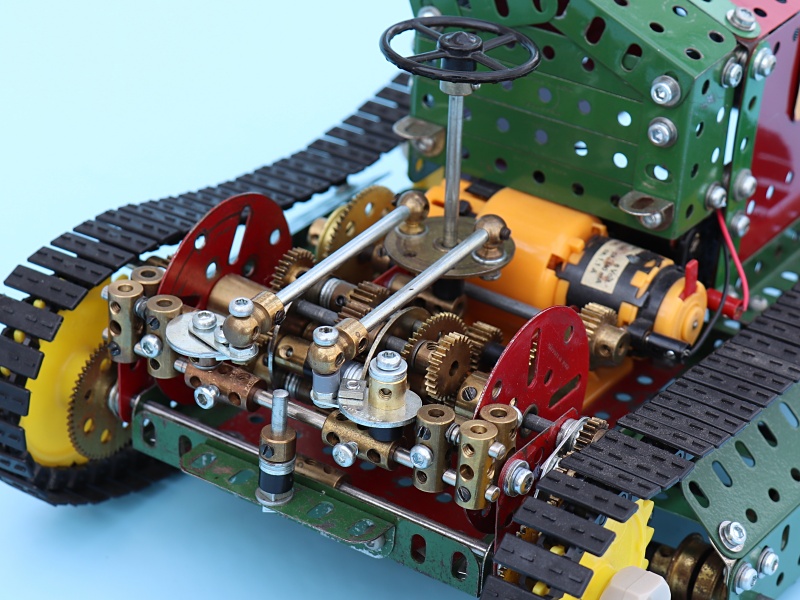The mechanism mounted in the model