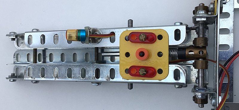 Figure 16: Underside view of one loading ramp showing spring assistance