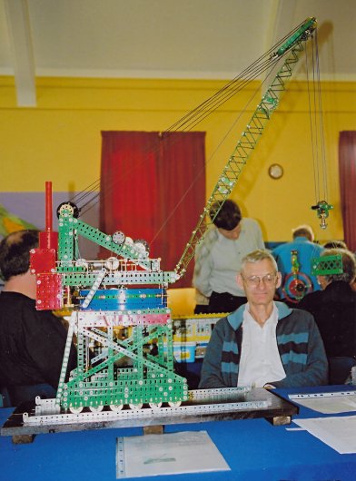 David Smithers and his 37 ton steam crane at our exhibition on 15th October 2005