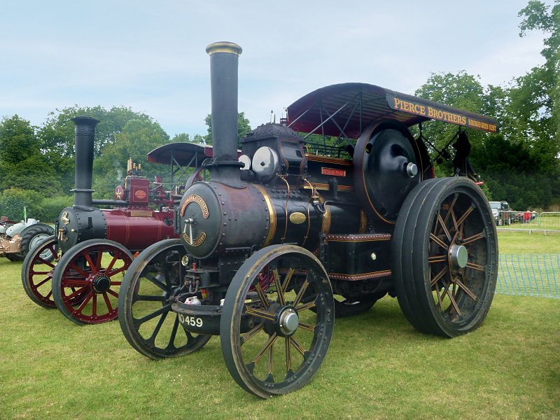 Two of the traction engines on display