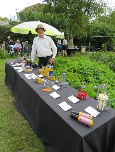 Tim Surtell with his display