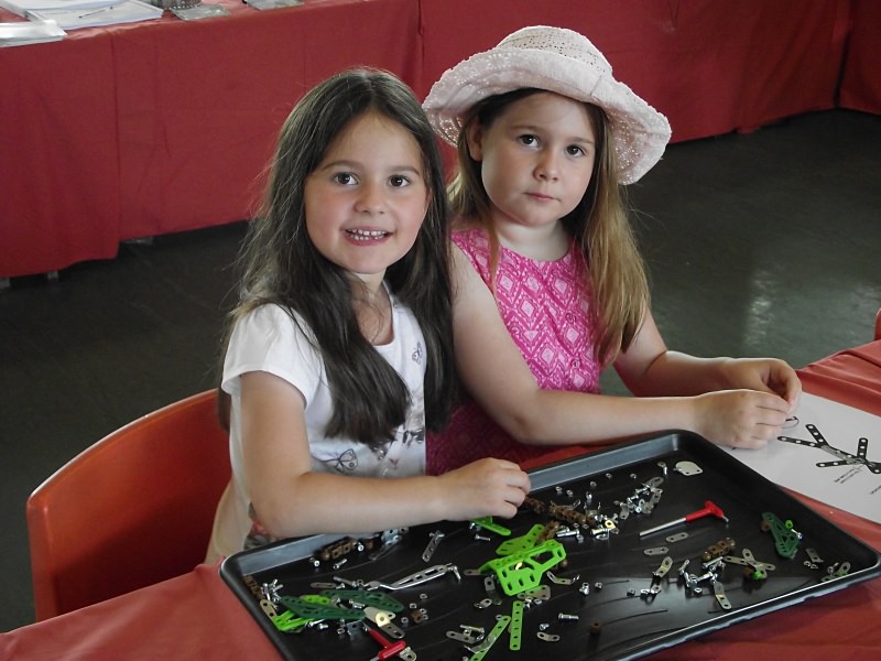 Having fun in the Make It With Meccano workshop