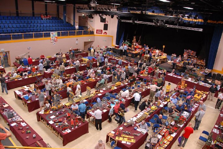 An overview of the Show floor from the balcony