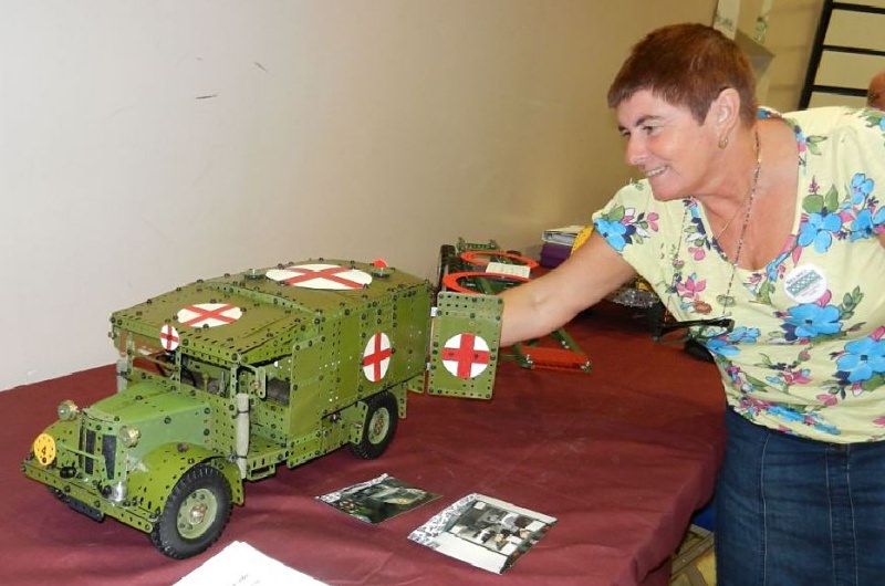 Cathy Claydon’s model of a WWII Austin K2 ambulance