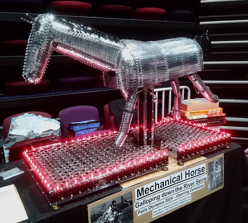John Thorpe’s model of the mechanical horse that galloped down the River Seine at the Paris 2024 Olympic Games