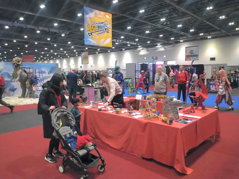 Our stand, at one end of the hall with plenty of space around us