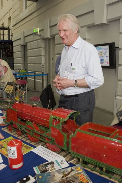 Frank Paine with his locomotive (Photo: NMM)