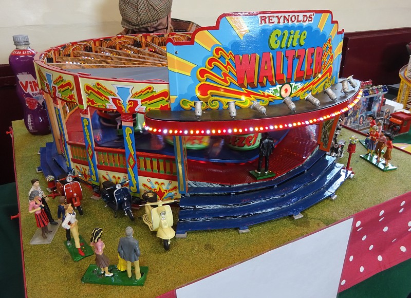 One of the working fairground ride models