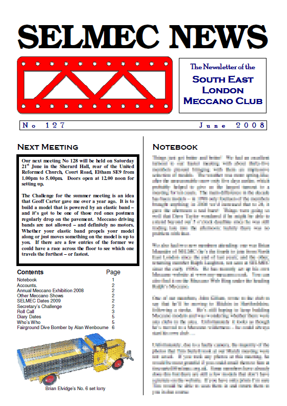 June 2008 Newsletter cover
